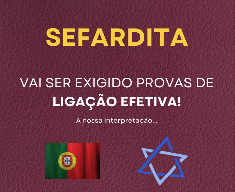 SEFARDITA – Efetiva ligação à Comunidade Portuguesa